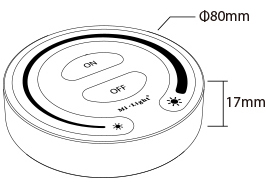 НАСТЕННАЯ ДИСТАНЦИОННАЯ ПАНЕЛЬ MiLight FUT087B MONO Светодиодные ленты
