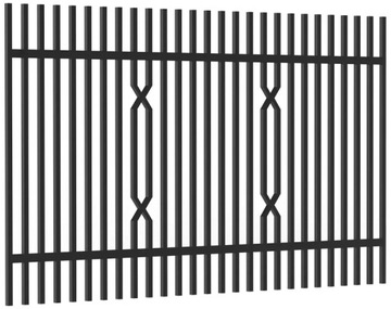 Furtka ogrodzeniowa SKYROCKET BR2532 Ocynk RAL Antracyt 100x130 cm