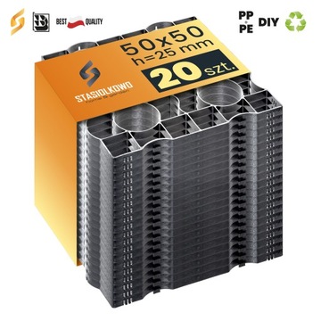 20x Газонная парковочная решетка 50х50х2,5см