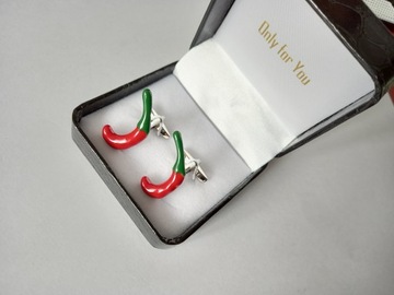 Запонки «Захватывающие лыжники» для лыжного спорта