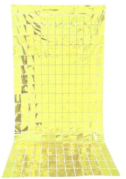 Kurtyna foliowa żółta panelowa tło 100 cm x 200 cm