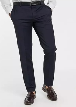 Granatowe eleganckie spodnie Calvin Klein 54