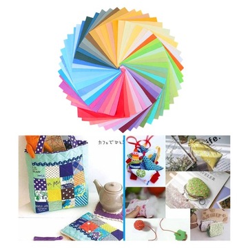 100 упаковок хлопчатобумажной лоскутной ткани, однотонная, кв.