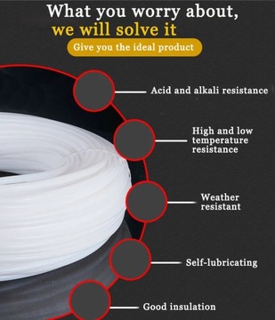 Трубка из тефлона и ПТФЭ - 2,0 x 3,0 мм - 3D, терморазрывная вставка длиной 1 метр