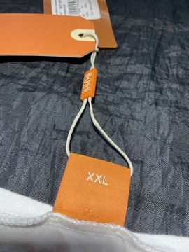 Hugo Boss ORANGE ORYGINALNA biała bawełniana BLUZA Longsleeve / XL