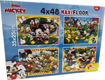 Puzzle Lisciani Bluey 192 szt. Mickey Puzzle dwustronne 35x25cm 4x48el