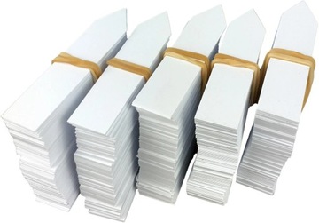 Etykiety Wtykane PVC 16x100mm Białe 100szt