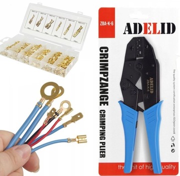 ZESTAW KONEKTORÓW ELEKTRYKA KONEKTORY WSUWKI 600SZ