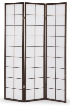 PAR_1 Трехсекционный экран из пергамента венге в японском стиле 43/2/178 см