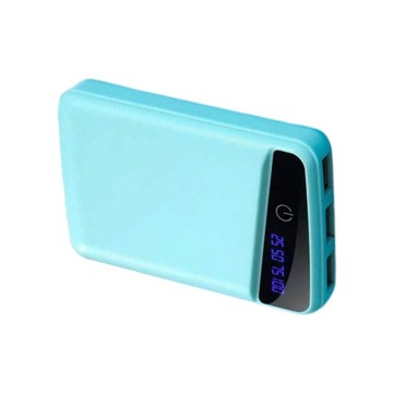 Etui na powerbank na baterie 3x18650 Etui ładujące Lekkie 3 USB Zielone