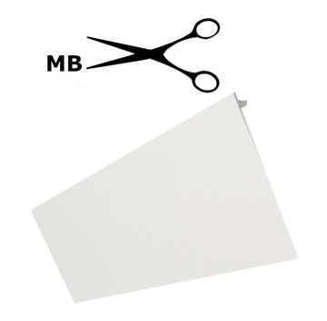 OSŁONA SZYNY PCV KARNISZA Maskownica BIAŁA 1MB