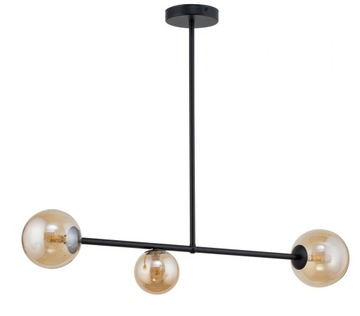 SIGMA Nowoczesna lampa LED ROMA 3 BURSZTYNOWY lampa wisząca LED