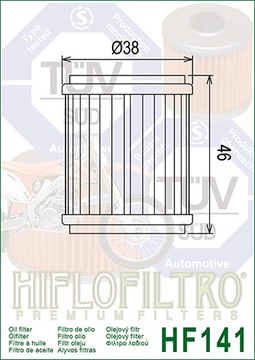 FILTR OLEJU HIFLO FILTRO HF141