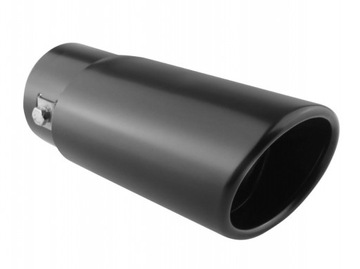 KOŃCÓWKA WYDECHU STAL NIERDZEWNA BLACK 86/65mm