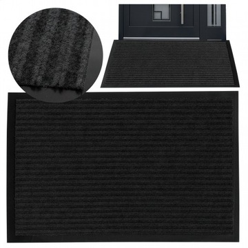 WYCIERACZKA POD DRZWI WEJŚCIOWA MATA DO BUTÓW GRUBA GUMA ZEWNĘTRZNA 40X60CM