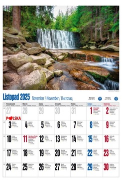 Настенный календарь А3 2025. Польский климат