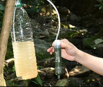 Соломенный фильтр для воды, антибактериальный туристический фильтр для выживания