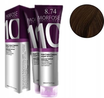 MORFOSE 10 CREME FARBA DO WŁOSÓW KREM KOLORYZUJĄCY ARGAN OIL 8.74 100ML