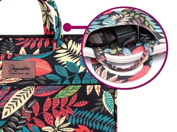 Женская сумка через плечо для ноутбука 14,1 дюйма, легкая, тонкая, яркая сумка ZAGATTO