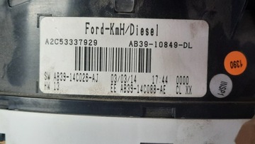 FORD RANGER 2.2 TDCI PŘÍSTROJOVÁ DESKA BUDÍKY AB39-10849-DL