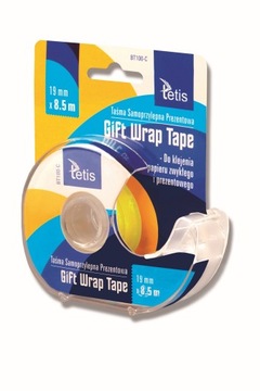 TAŚMA SAMOPRZYLEPNA PREZENTOWA 19MM X 8,5M BT100-C TETIS