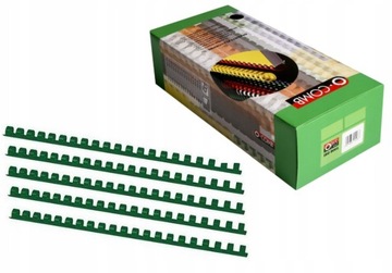 Гребни для переплета Opus O.Comb Super 8 мм, упаковка 100 шт Зеленый