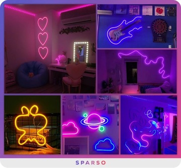 Светодиодная лента NEON 5м RGBIC LEDs PILOT TUYA WiFi Bluetooth приложение 24V КОМПЛЕКТ