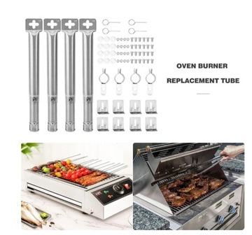 4 шт. Телескопические трубчатые горелки для гриля.