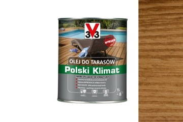V33 Olej do tarasów POLSKI KLIMAT Dąb 1L