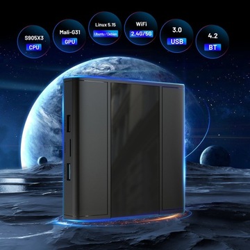 Linux Android dual system s905x3 media player TV set-top box smart tv box