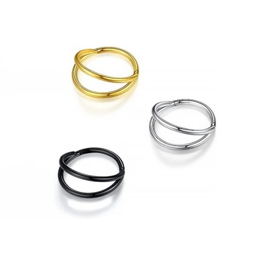Кольца с двойной перегородкой Кольца в носу Обручи Хрящевые обручи Серьги Пирсинг носа