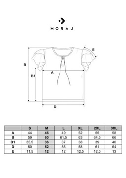 BIAŁA BLUZKA AŻUROWA MOTYLKOWY RĘKAW MODNA FALBANKA ELEGANCKA MORAJ XXL