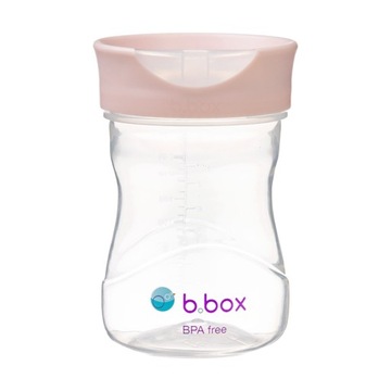 B.box Kubek do nauki picia dla dziecka - kubek treningowy 240ml różowy 12m+