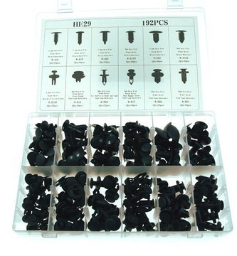 Запонки автомобильные, зажимы, булавки, булавки 6,3-10 мм - 192 шт.
