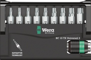 Набор бит Bit-Check 10 Universal из 2 бит от Wera