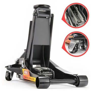 АВТОМОБИЛЬНЫЙ ПОДЪЕМНИК FROG, БОЛЬШОЙ РЕЗИНОВЫЙ 3T, 2-ПОРШНЕВЫЙ