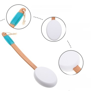 Аппликаторы для лосьона для спины, губка для мытья душа, щетка для ванны, длинная ручка.