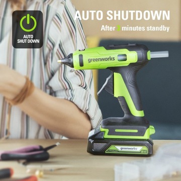 Только клеевой пистолет Greenworks 24 В