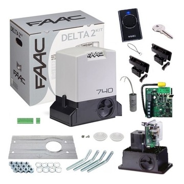 ZESTAW FAAC DELTA 2 740 BASIC do bram przesuwnych do 500 kg + PILOT
