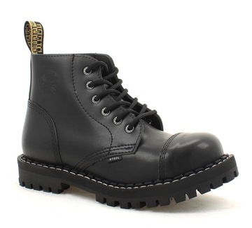 GLANY STEEL CZARNE 6-DZIUR 127-128/O/B r. 36