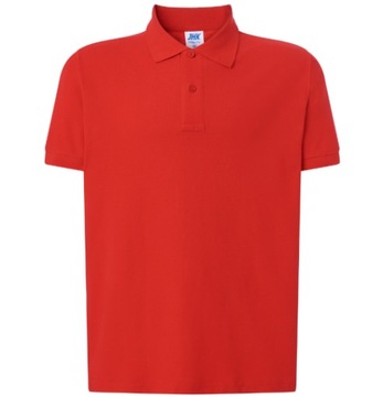KOSZULKA POLO MĘSKA JHK 210 CZERWONA XS