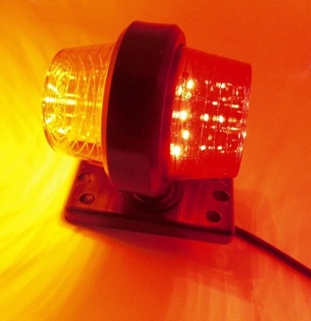 Lampa Obrysowa pomaranczow-czerwona led TRUCK TIR old chool 2 sztuki (para)