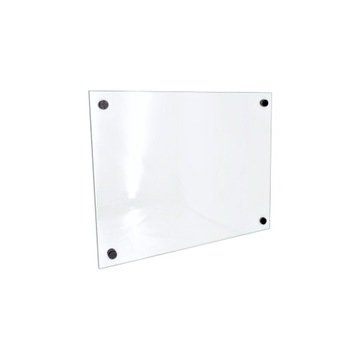 Panel szklany Optiwhite 50x60 + CZARNE dystanse