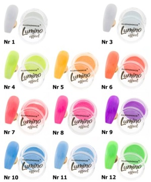 Пудра для ногтей Lumino Effect № 15, светящаяся в темноте