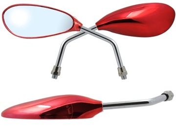 LUSTERKA MOTOCYKLOWE ŁEZKA CZERWONE M10 MP103-1