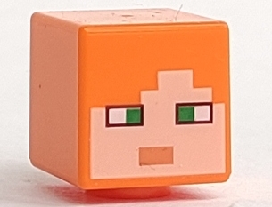Lego Nowa GŁOWA Główka Minecraft Alex 19729pb009