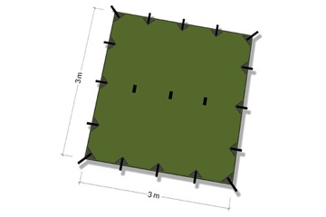 Гамаки брезентовые 3х3 DD Оливковые