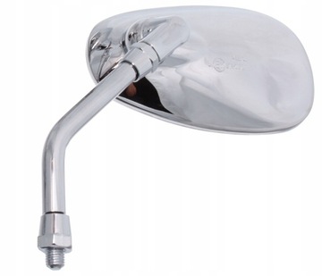 ХРОМИРОВАННЫЕ ЗЕРКАЛА CLASSIC CHOPER DRAG SAM, ОВАЛ, 8 мм