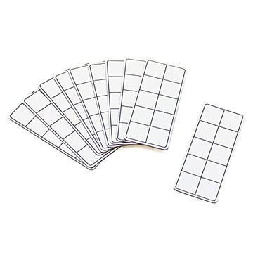 Junior Learning JL614 Rainbow Ten Frames Magnetic Resource, Multicolor