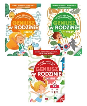 Geniusz w rodzinie Zestaw 3w1 nauka zagadki zabawa